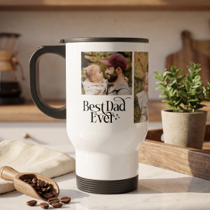 Bester Vater Aller Zeiten Personalisiertes Foto Reisebecher