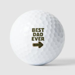 Bester Vater Aller Zeiten Pfeil Grafik Logo Golfball