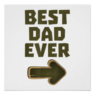 Bester Vater Aller Zeiten Pfeil Grafik Logo Poster
