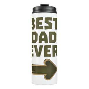 Bester Vater Aller Zeiten Pfeil Grafik Logo Thermosbecher