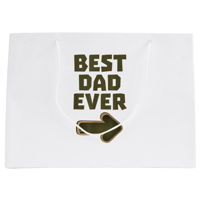 Bester Vater Aller Zeiten Pfeil Grafik LogoBester  Große Geschenktüte (Vorderseite)