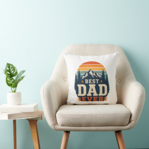 Bester Vater Aller Zeiten Retro-Berg-Kissen Kissen