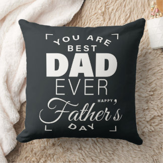 Bester Vater Aller Zeiten Retro-Typografie-Design Kissen