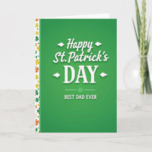 Bester Vater Aller Zeiten St Patricks Karte