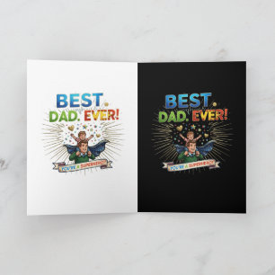 Bester Vater Aller Zeiten Superheld Vatertag Illus Karte
