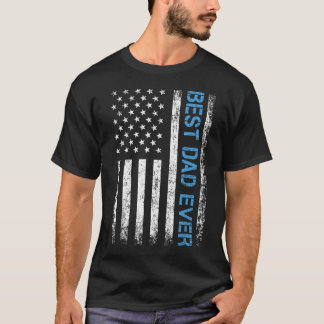 Bester Vater Aller Zeiten US-Amerikanische Flagge  T-Shirt