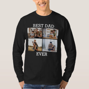 Bester Vater aller Zeiten Vater Daddy Foto Collage T-Shirt