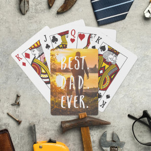 Bester Vater Aller Zeiten Vater Kind Foto Spielkarten