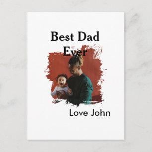 Bester Vater aller Zeiten Vater Papa Geschenk Foto Postkarte