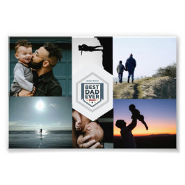 Bester Vater aller Zeiten Vater-Typografie-Design Fotodruck