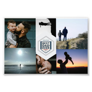 Bester Vater aller Zeiten Vater-Typografie-Design Fotodruck