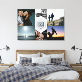 Bester Vater aller Zeiten Vater-Typografie-Design Leinwanddruck