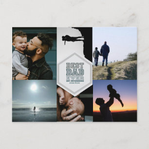 Bester Vater aller Zeiten - Vaterschaft-Typografie Postkarte