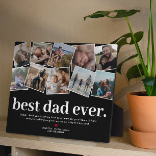 Bester Vater Aller Zeiten Vatertag Foto Collage Fotoplatte