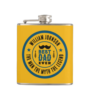 Bester Vater Aller Zeiten Vintage Western Country  Flachmann