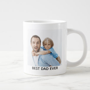 Bester Vater Aller Zeiten Vollfoto Personalisiert Jumbo-Tasse
