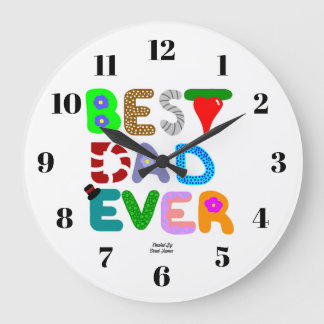 Bester Vater Aller Zeiten Wanduhr