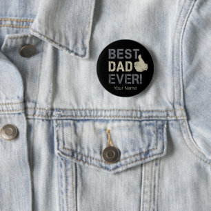 Bester Vater Aller Zeiten zum Vatertag Vintage Dau Button