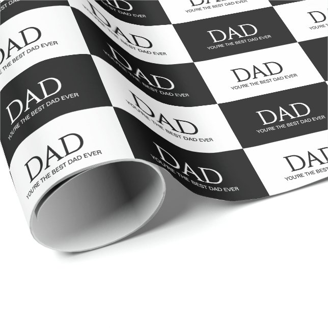 Bester Vater Allerzeit Vatertag  Geschenkpapier (Rolleneckpunkt)