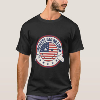 Bester Vater am Eh Patriotic Vaters Day American T-Shirt