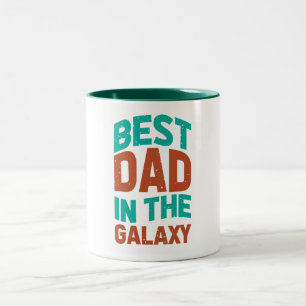 Bester Vater am Galaxy-Vatertag Geburtstag Zweifarbige Tasse