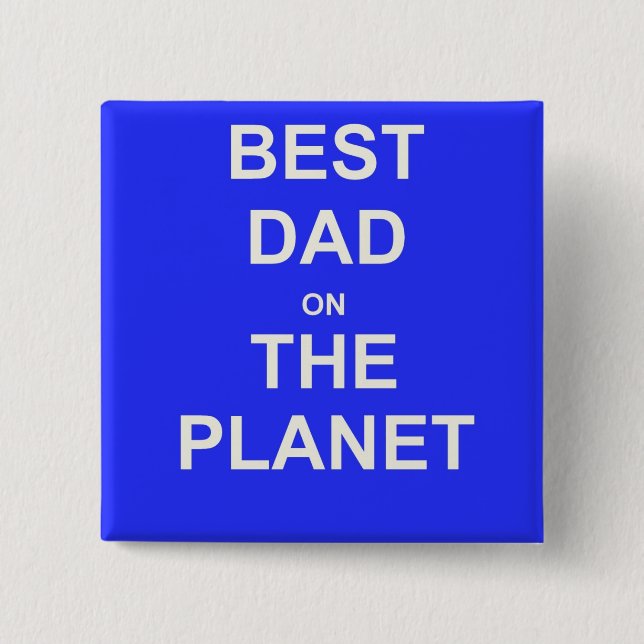 Bester VATER auf der Welt Button (Vorderseite)