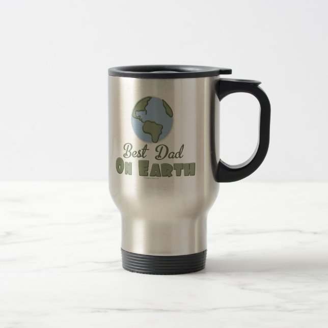 Bester Vater auf Erdreise-Tasse Reisebecher (Rechts)