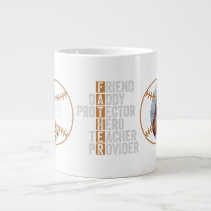 Bester Vater Beschützer Held Lehrer Versorger Jumbo-Tasse