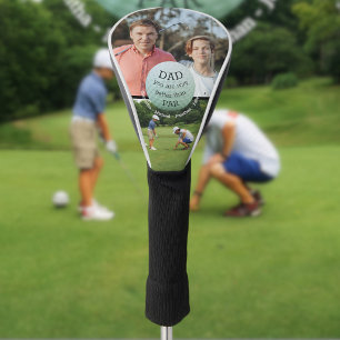 Bester Vater besser als Par Foto-Kollage-Golfer Golf Headcover