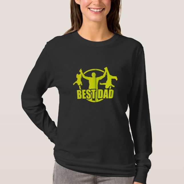 Bester Vater Bester Vater Zip T-Shirt (Vorderseite)