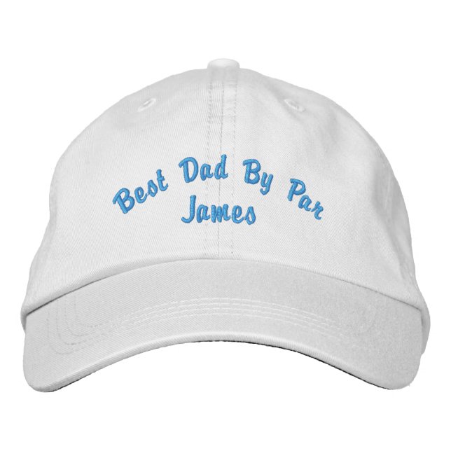 Bester Vater bestickte Hülle Baseballkappe (Vorderseite)