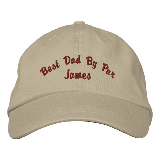 Bester Vater bestickte Hülle Baseballkappe (Vorderseite)