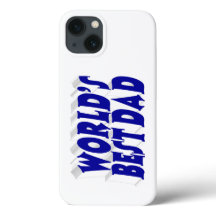 Bester Vater blaue 3D-Schrift