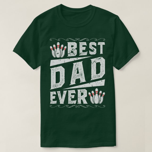 Bester Vater Bowling T-Shirt (Design vorne)