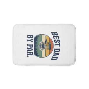 Bester Vater By Par Disc Golf Vintage-Sonnenunterg Badematte