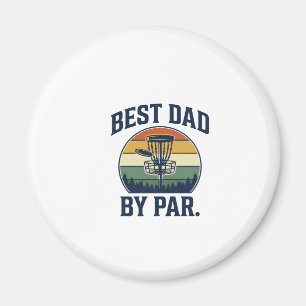 Bester Vater By Par Disc Golf Vintage Sunset Desig Magnet