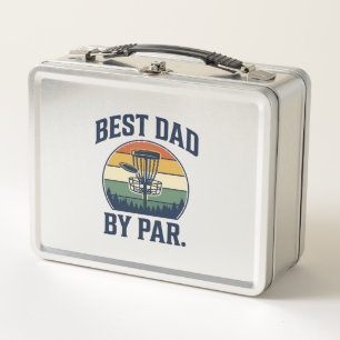 Bester Vater By Par Disc Golf Vintage-Sunset-Desig Metall Brotdose