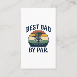 Bester Vater By Par Disc Golf Vintage-Sunset-Desig Visitenkarte