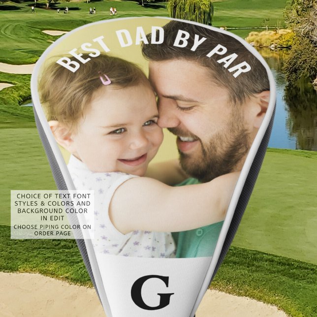 BESTER VATER BY PAR Foto Monogram Golf Head Cover Golf Headcover (Von Creator hochgeladen)
