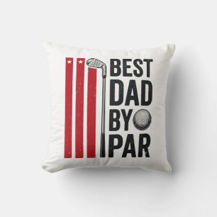 Bester Vater By Par Golf Dad Vintage Design_1 Kissen