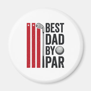 Bester Vater By Par Golf Dad Vintage Design_1 Magnet