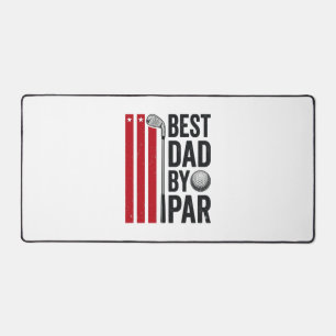 Bester Vater By Par Golf Dad Vintage Design_1 Schreibtischunterlage