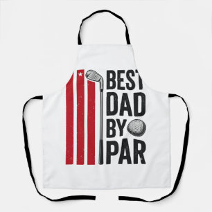 Bester Vater By Par Golf Dad Vintage Design_1 Schürze