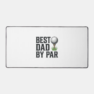 Bester Vater By Par Golf Vatertag Vintage Design_1 Schreibtischunterlage