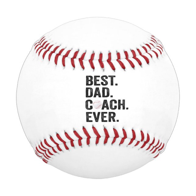 Bester Vater Coach je Baseball Vatertag Geschenk (Vorderseite)
