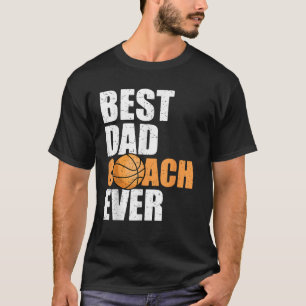 Bester Vater Coach je Vater Papa Papa Basketball P T-Shirt
