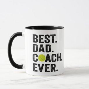 Bester Vater Coach Jeden Vatertag Tennis Sportgesc Tasse