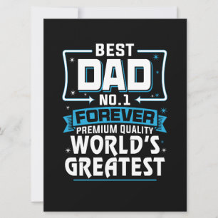 Bester Vater Dad Weltweit Größter Nr.1 Karte
