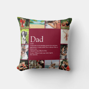 Bester Vater Daddy Papa Definition 12 Foto Burgund Kissen