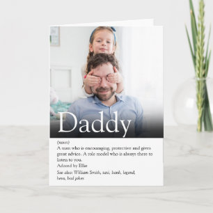 Bester Vater, Daddy, Papa jemals Definition Foto Karte